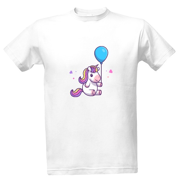 Tričko s potiskem Jednorožec balonek 2