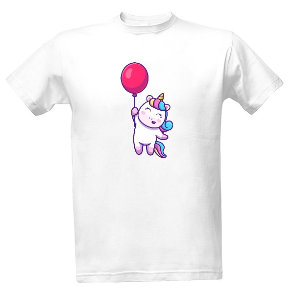 Tričko s potiskem Jednorožec balonek