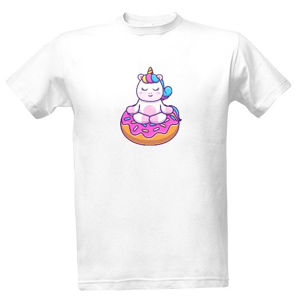Tričko s potiskem Jednorožec donut 3