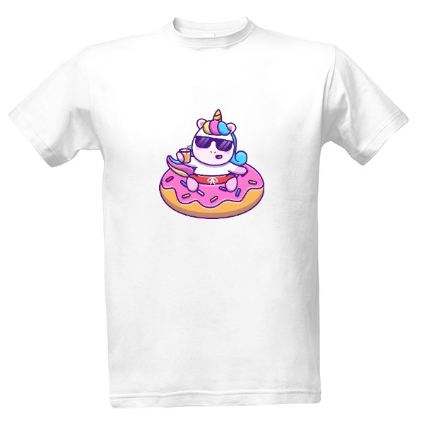 Tričko s potiskem Jednorožec donut 4