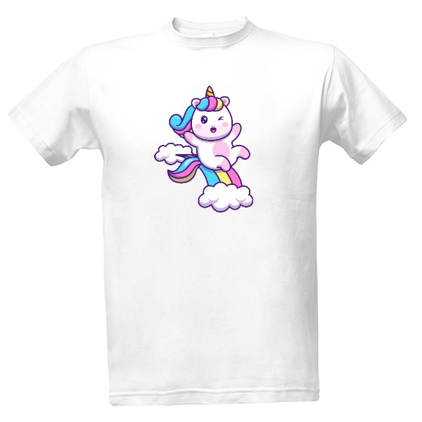 Tričko s potiskem Jednorožec duha