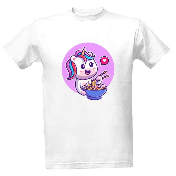 Tričko s potiskem Jednorožec Ramen 2