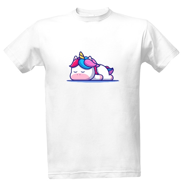 Tričko s potiskem Jednorožec spící