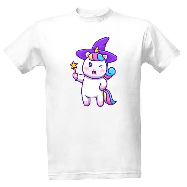Tričko s potiskem Jednorožec Witch