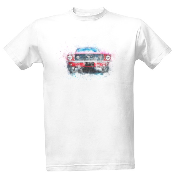 Tričko s potiskem Mustang